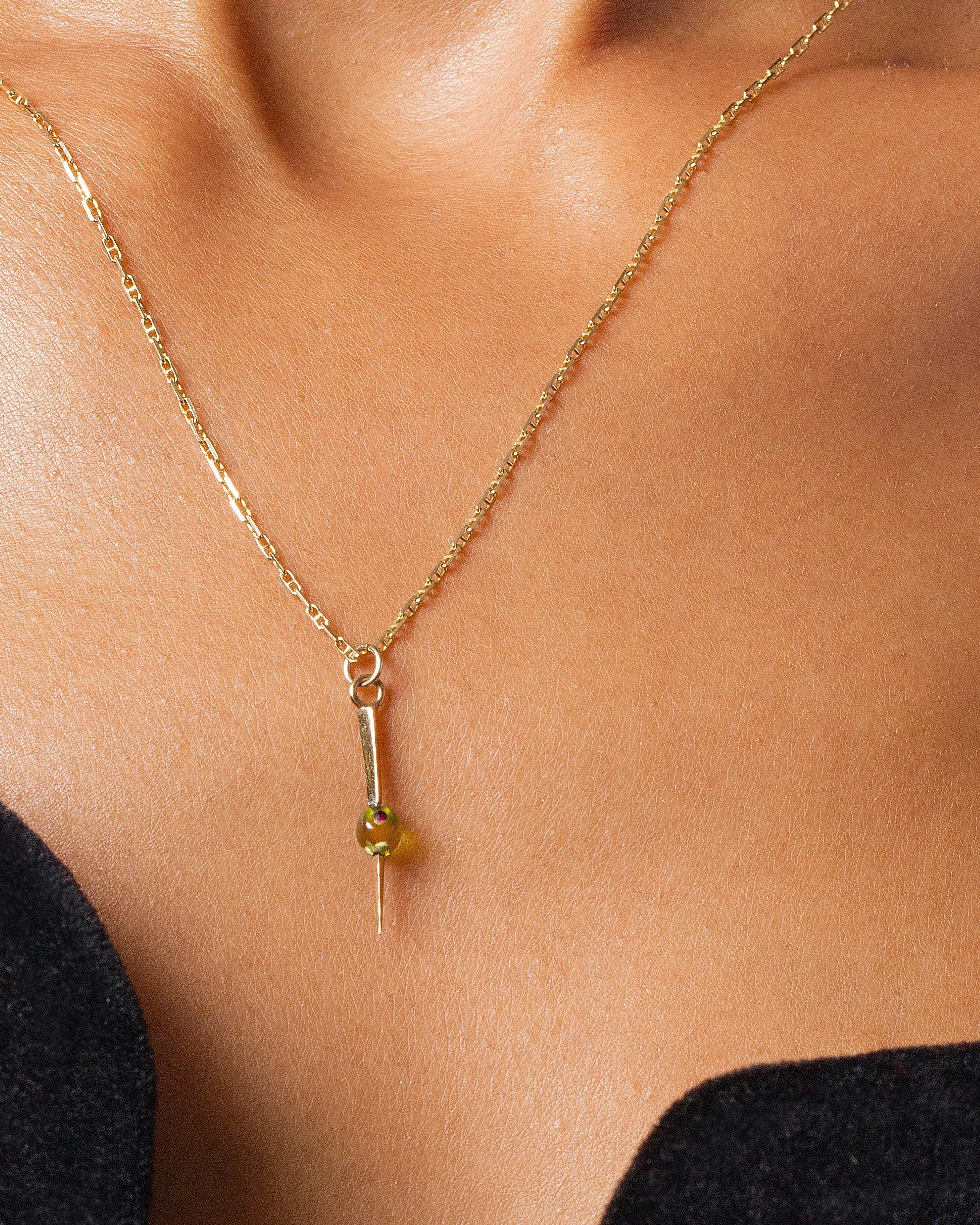 Martini Olive Charm