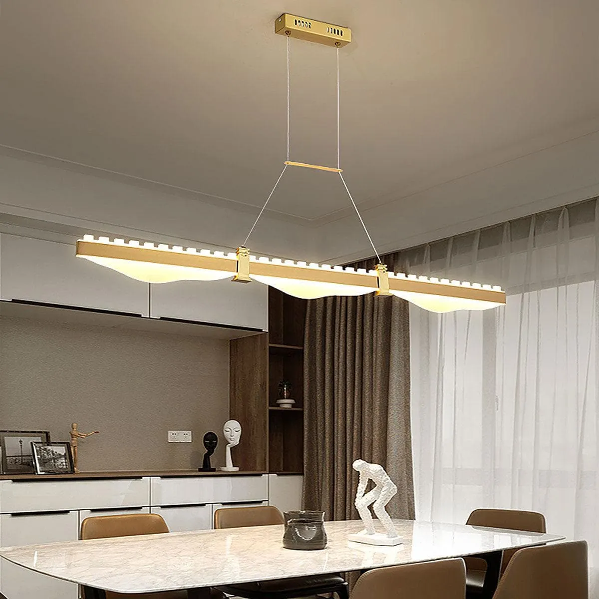 Metal Line Chandelier | Modern Chandelier for Dining Room