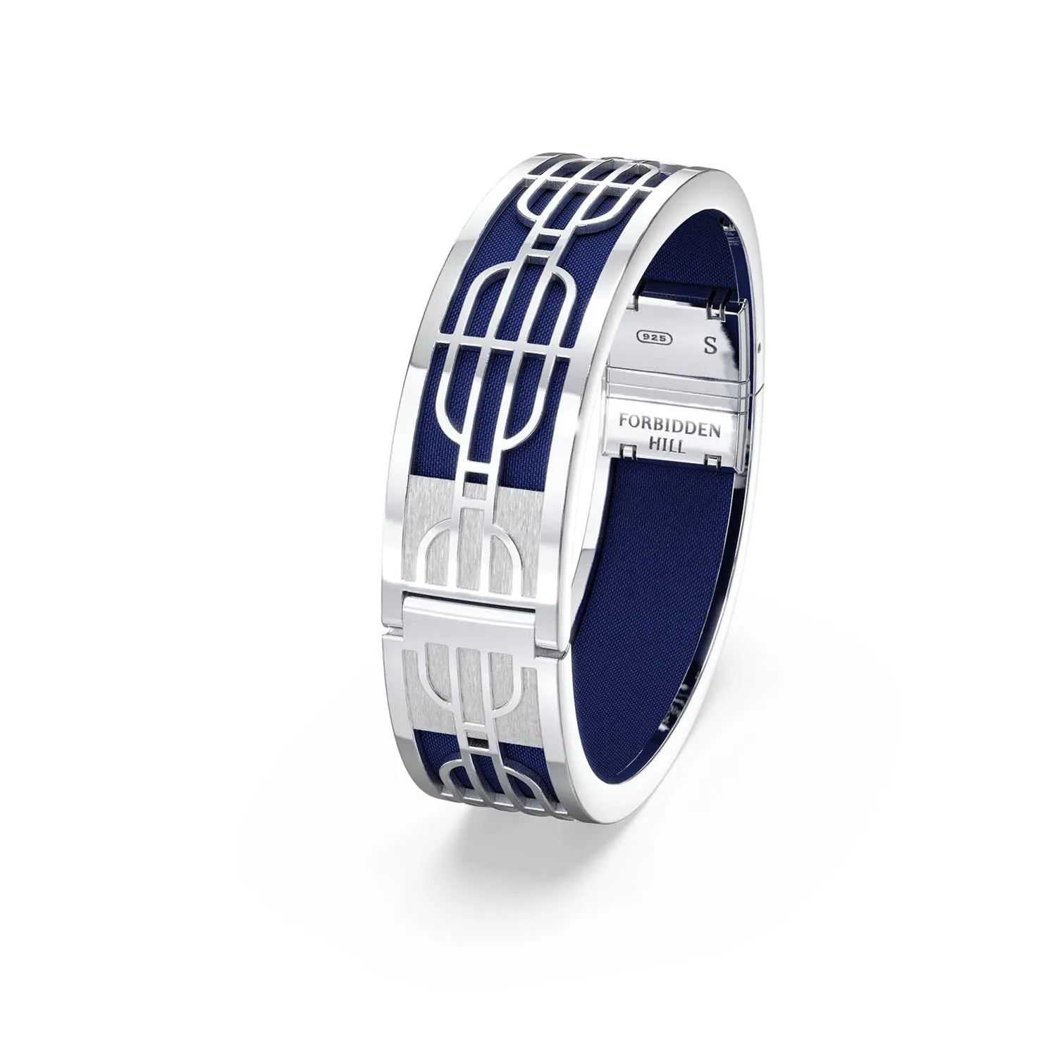 Nanyang Dream Bangle - Midnight Blue - Sterling Silver