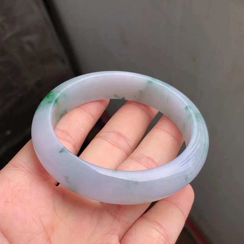 Natural Jade Bangle Jadeite Bangle Internal Diameter 55.6mm NBE059