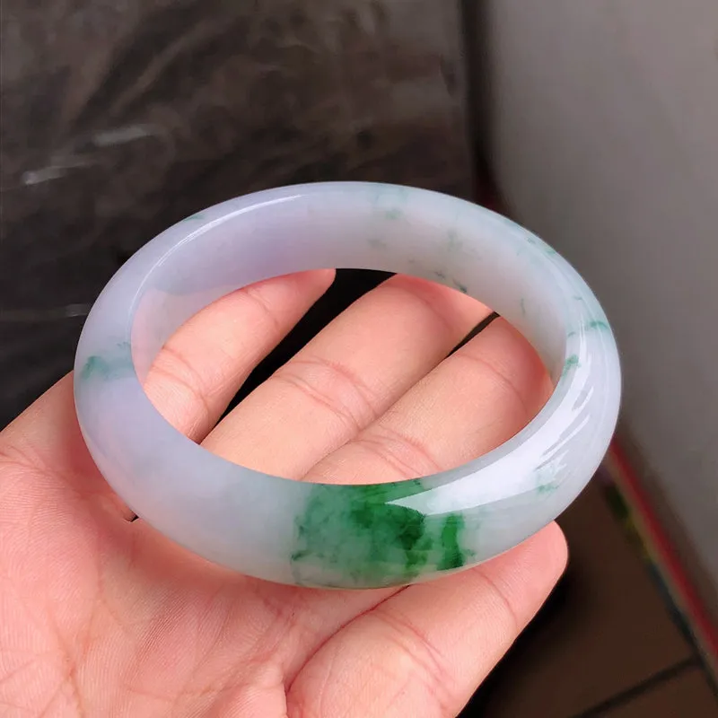 Natural Jade Bangle Jadeite Bangle Internal Diameter 55.6mm NBE059