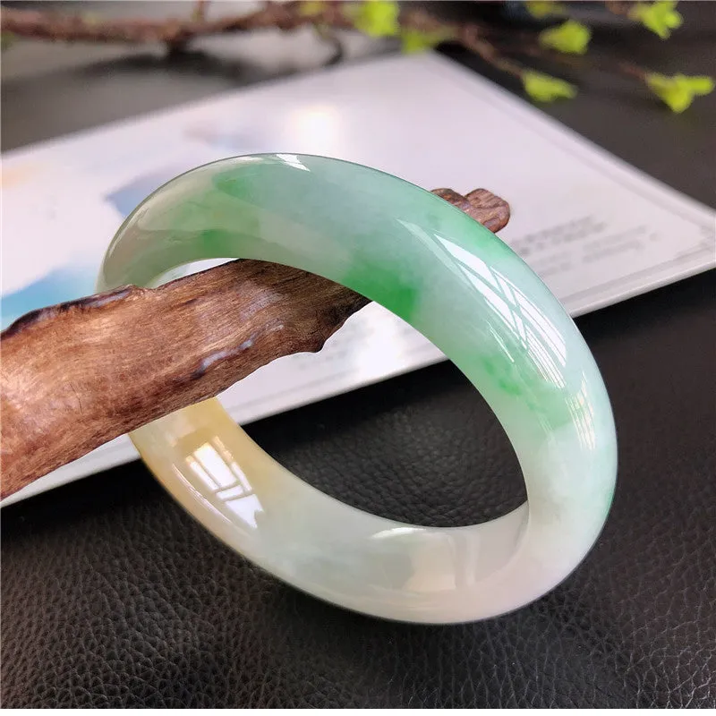 Natural Jade Bangle Jadeite Bangle Internal Diameter 59mm 01229