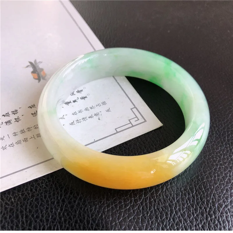 Natural Jade Bangle Jadeite Bangle Internal Diameter 59mm 01229