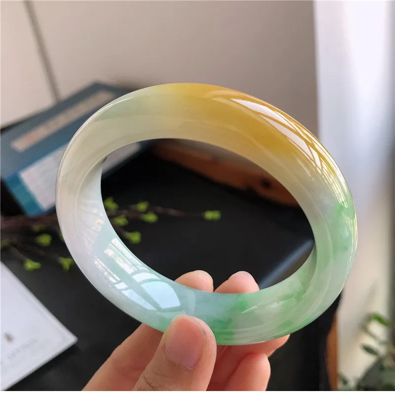 Natural Jade Bangle Jadeite Bangle Internal Diameter 59mm 01229