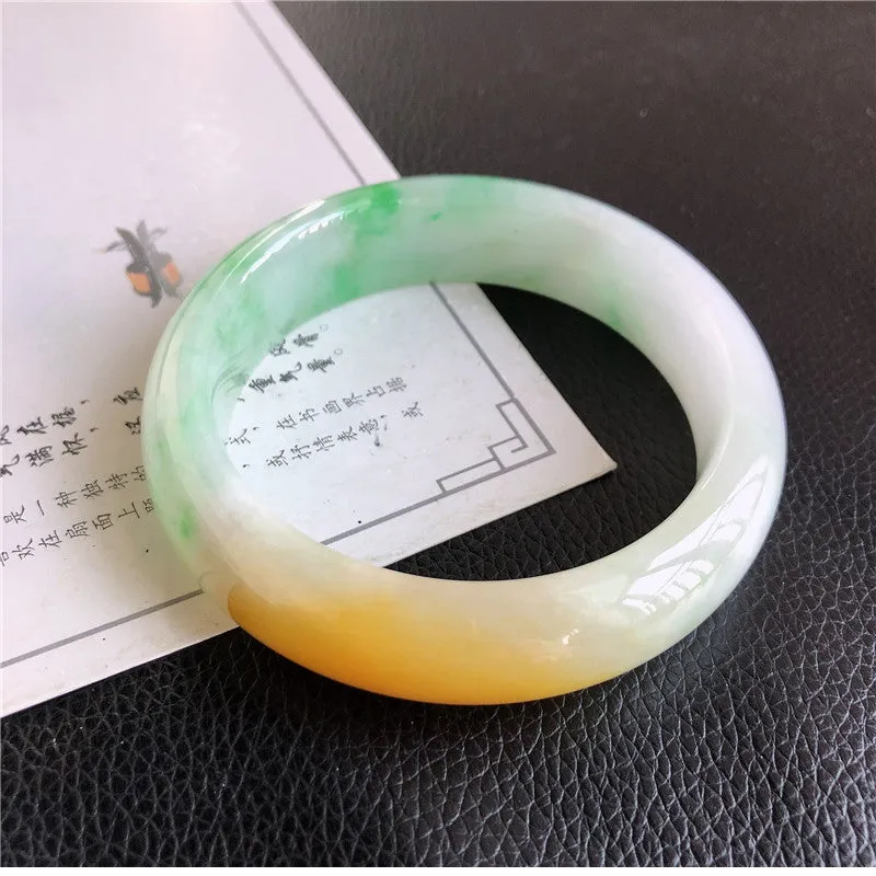 Natural Jade Bangle Jadeite Bangle Internal Diameter 59mm 01229