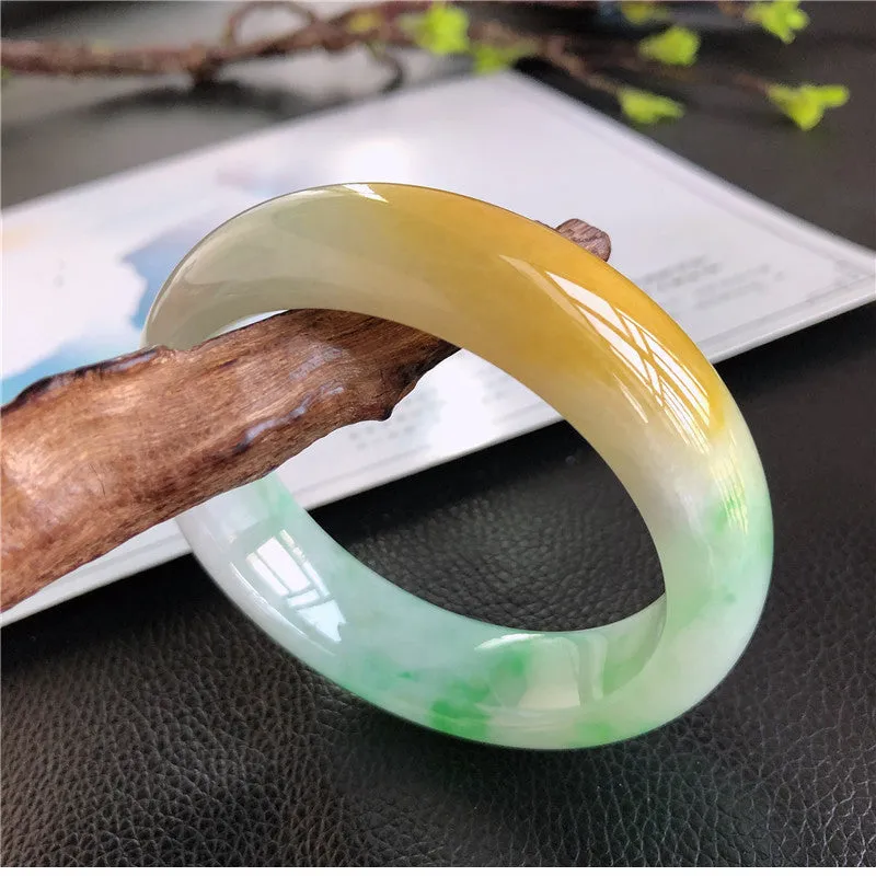 Natural Jade Bangle Jadeite Bangle Internal Diameter 59mm 01229