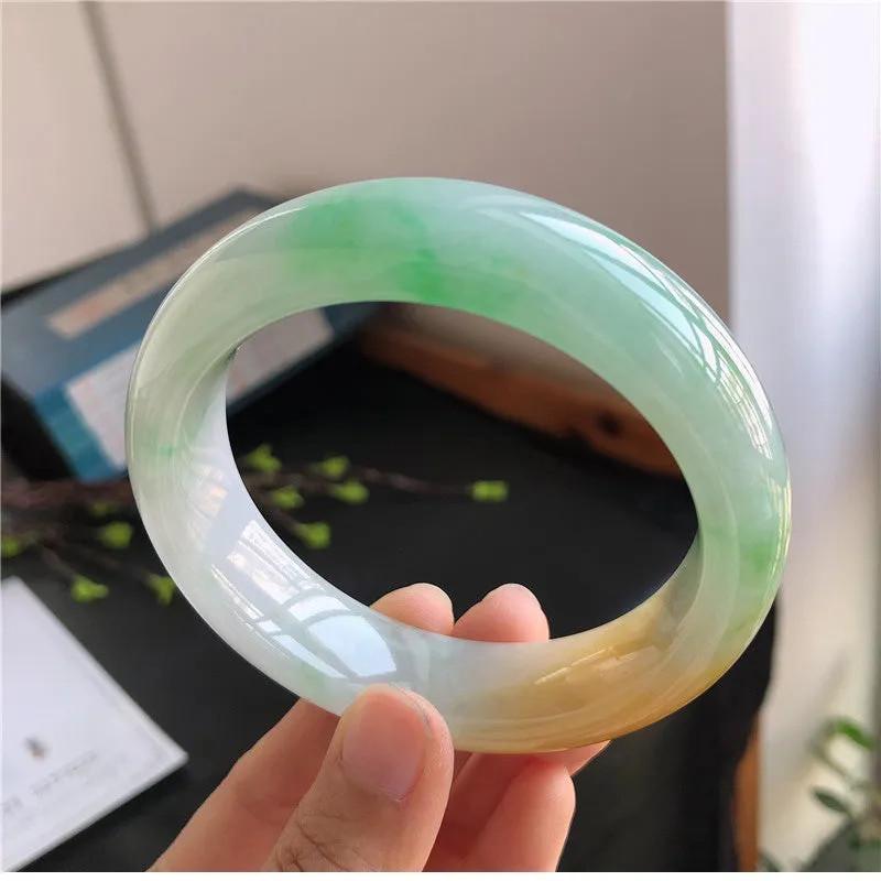 Natural Jade Bangle Jadeite Bangle Internal Diameter 59mm 01229