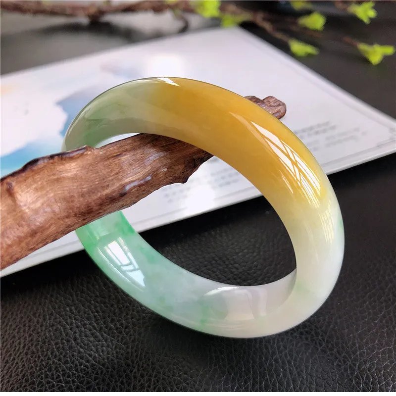 Natural Jade Bangle Jadeite Bangle Internal Diameter 59mm 01229