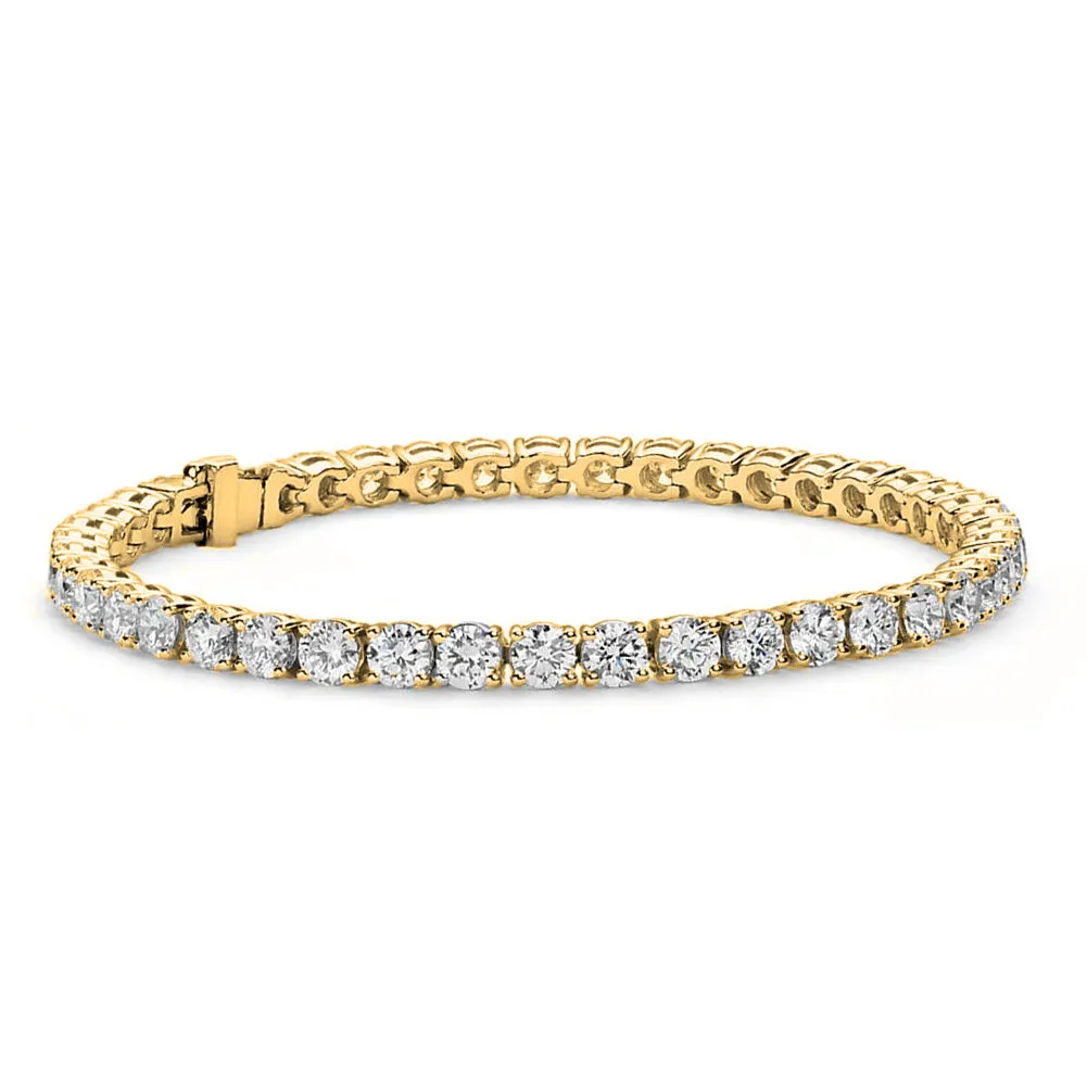 Olivia 18k White Gold Plated Tennis Bracelet with Simulated Diamond Cubic Zirconia Crystals