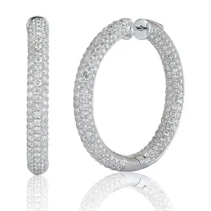 Pave Inside-Out Diamond Earrings