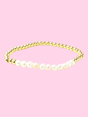 Pearls & Gold Bracelet