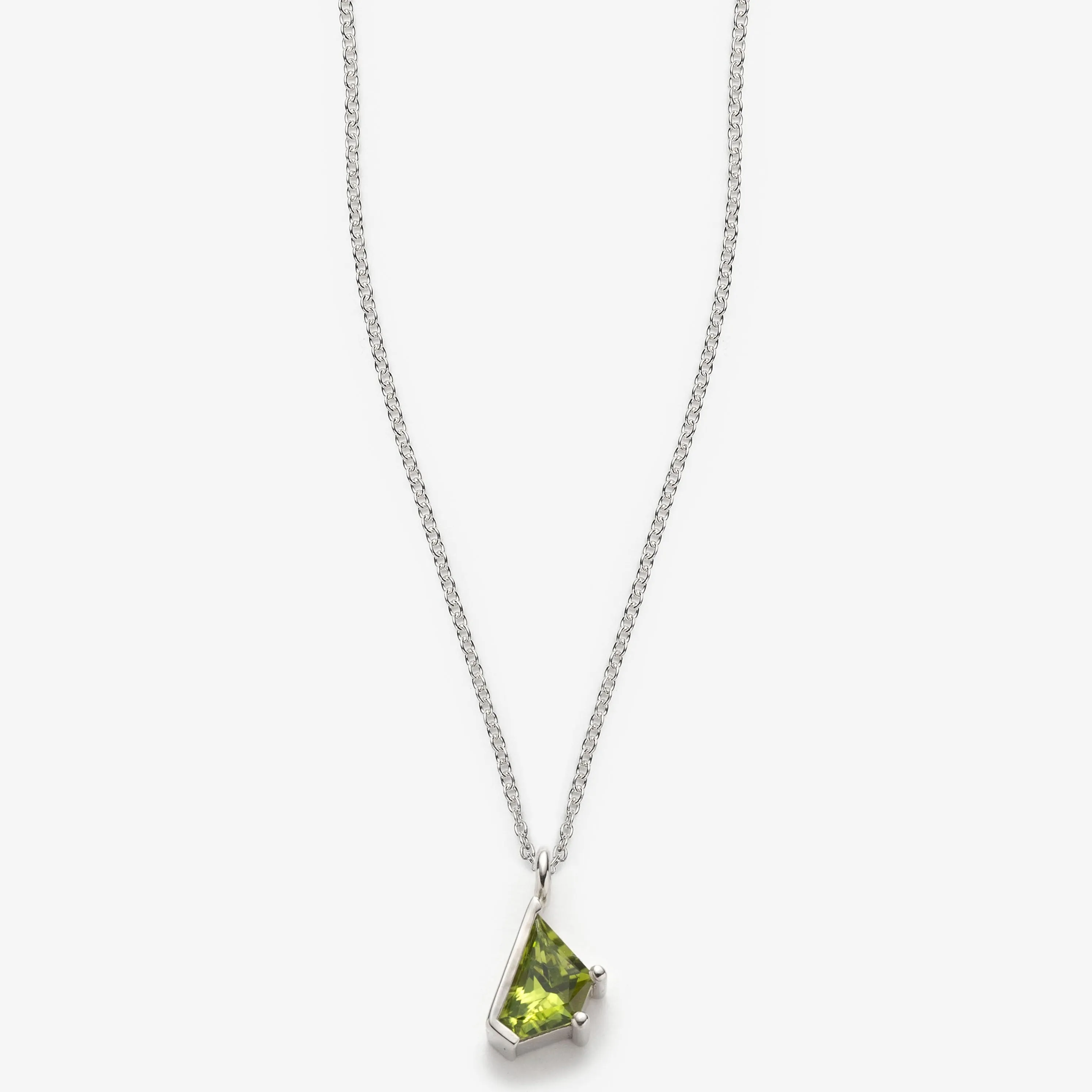 Peridot Irregular Geometric Pendant