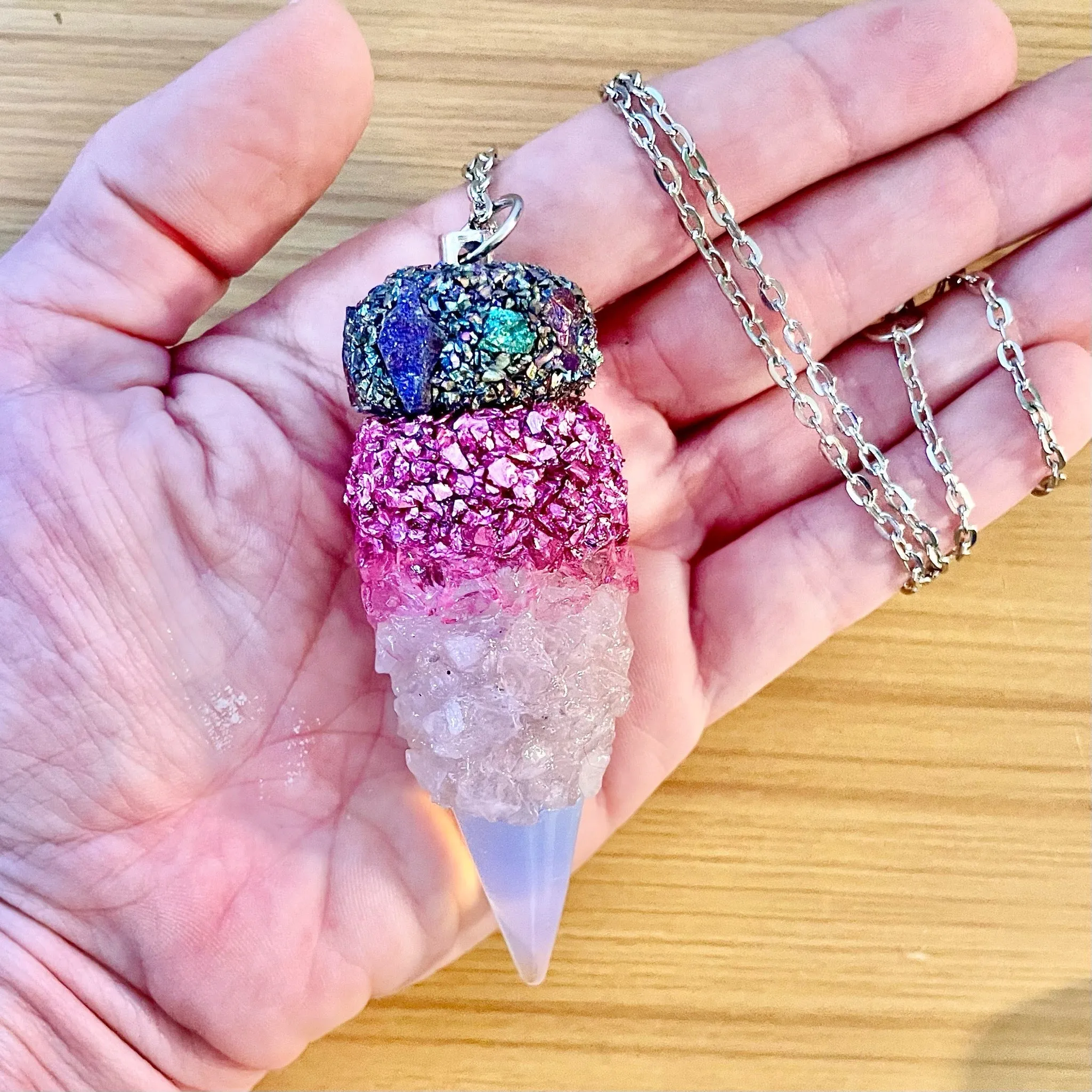 Pill Container Keychain Necklace