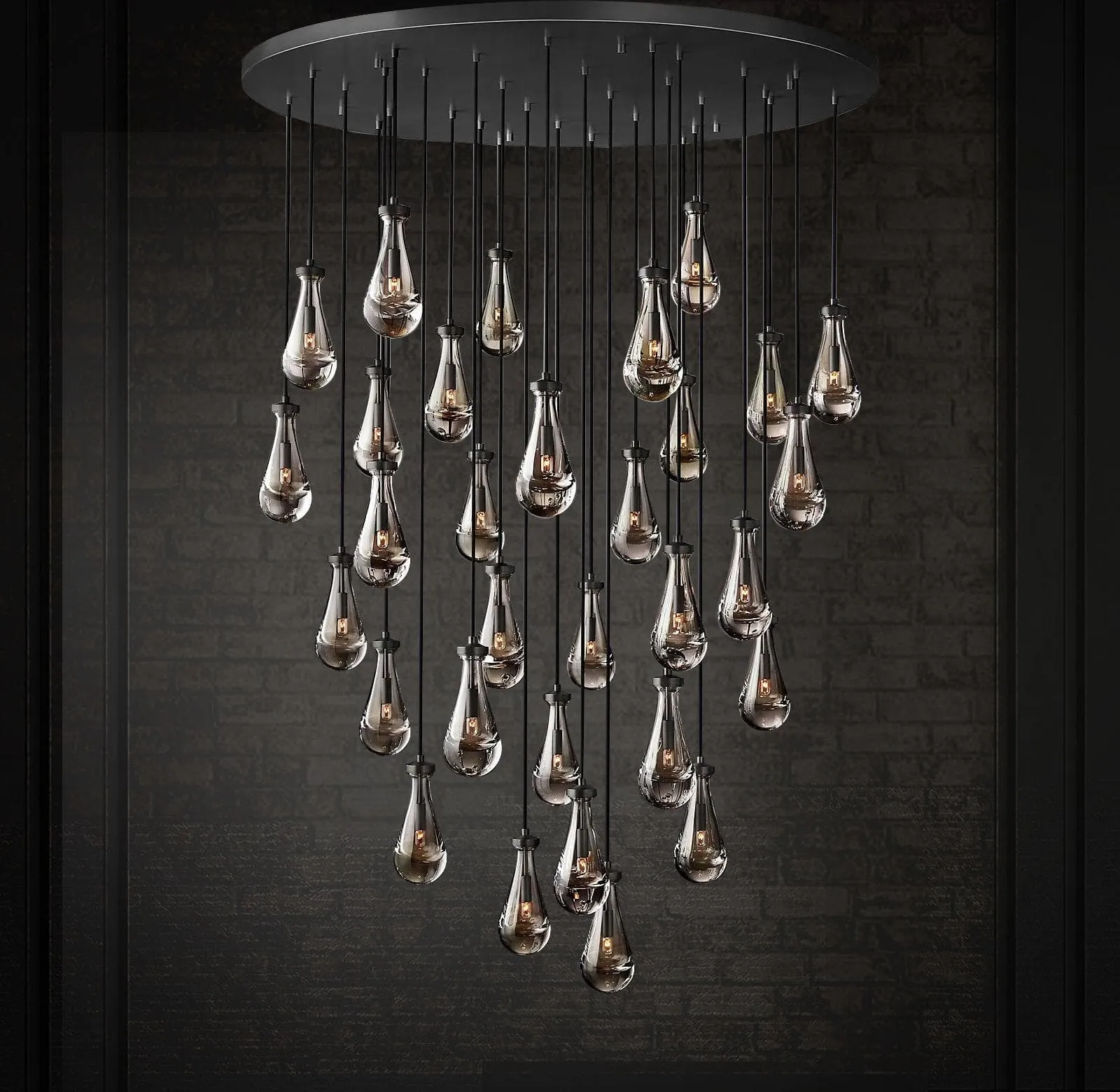 Raindrop Linear Chandelier