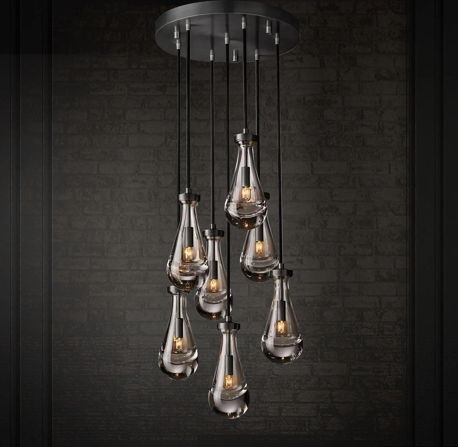 Raindrop Linear Chandelier