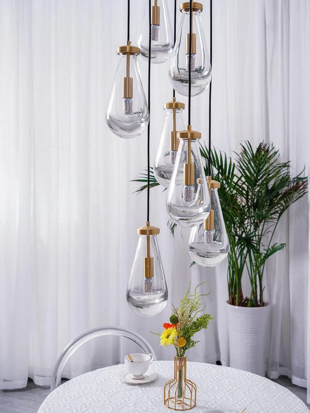 Raindrop Linear Chandelier