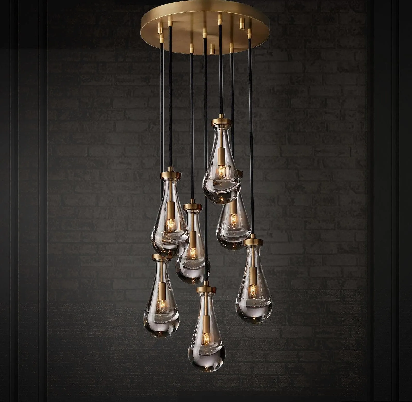 Raindrop Linear Chandelier