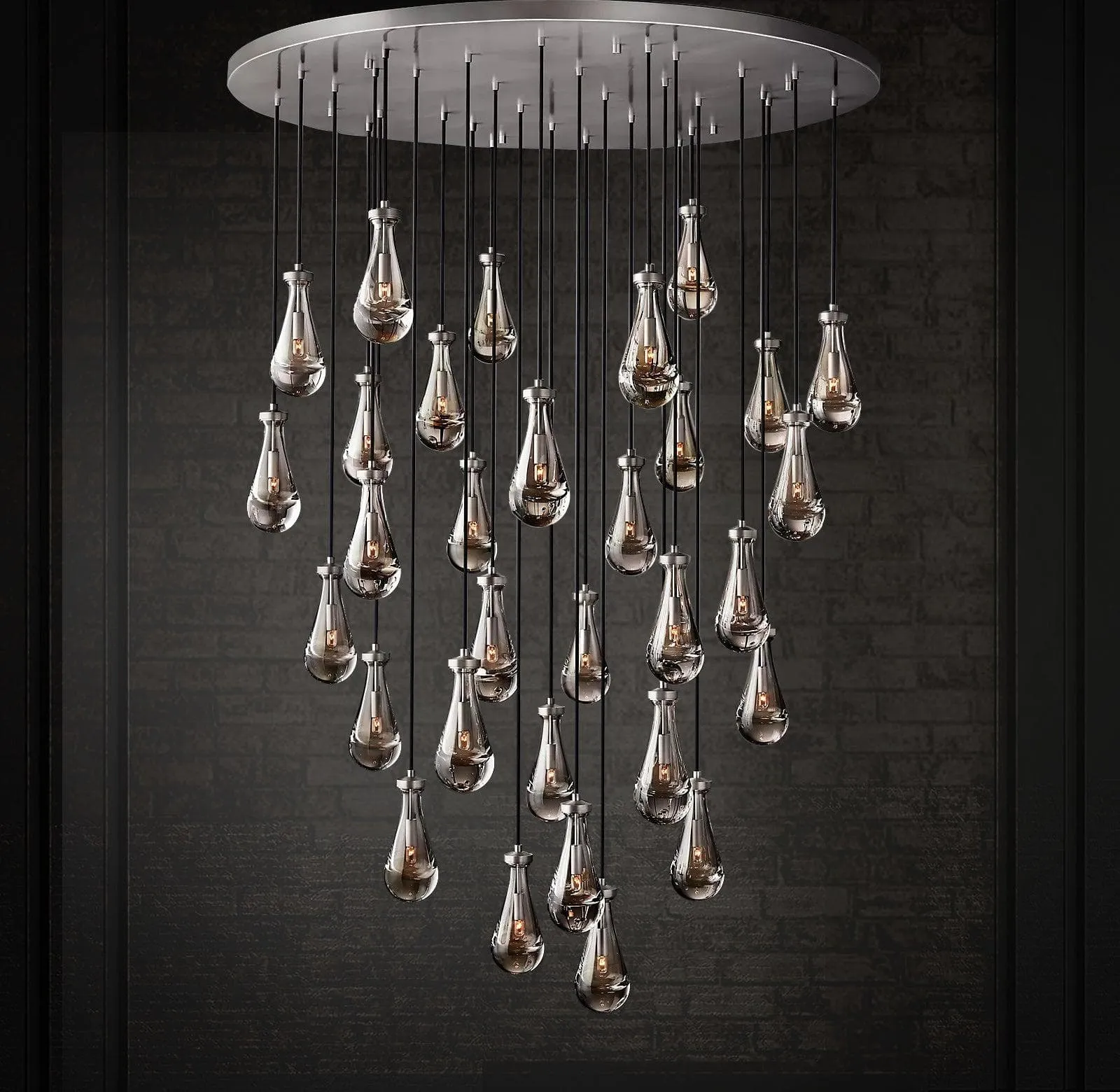 Raindrop Linear Chandelier