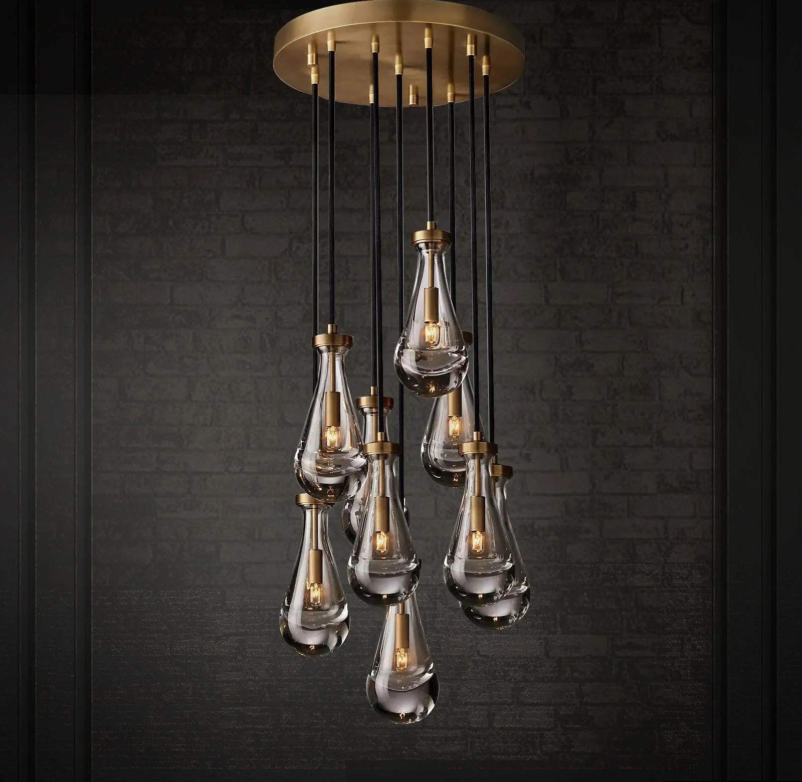 Raindrop Linear Chandelier