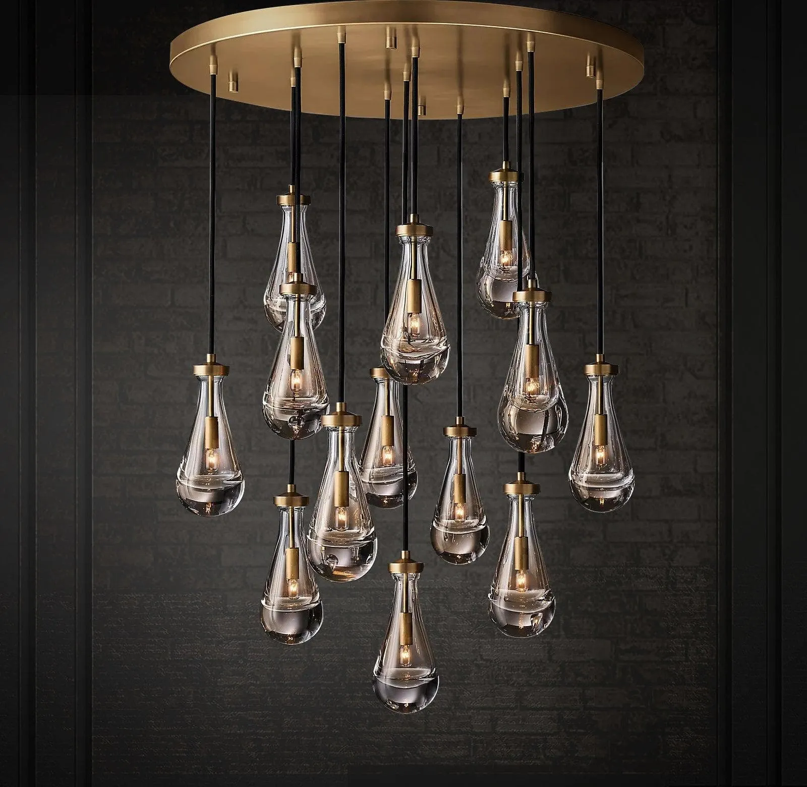 Raindrop Linear Chandelier