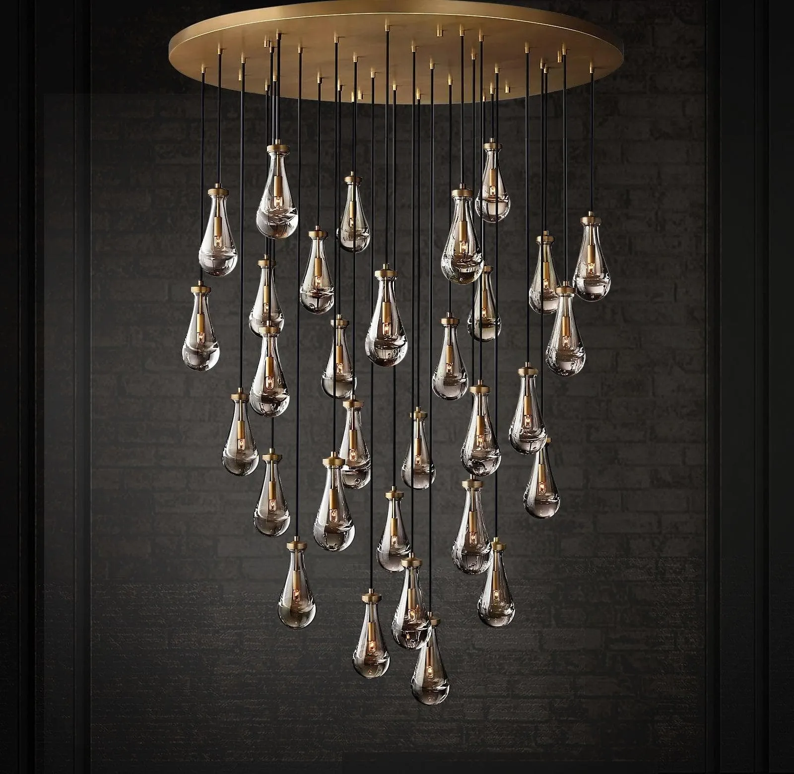 Raindrop Linear Chandelier