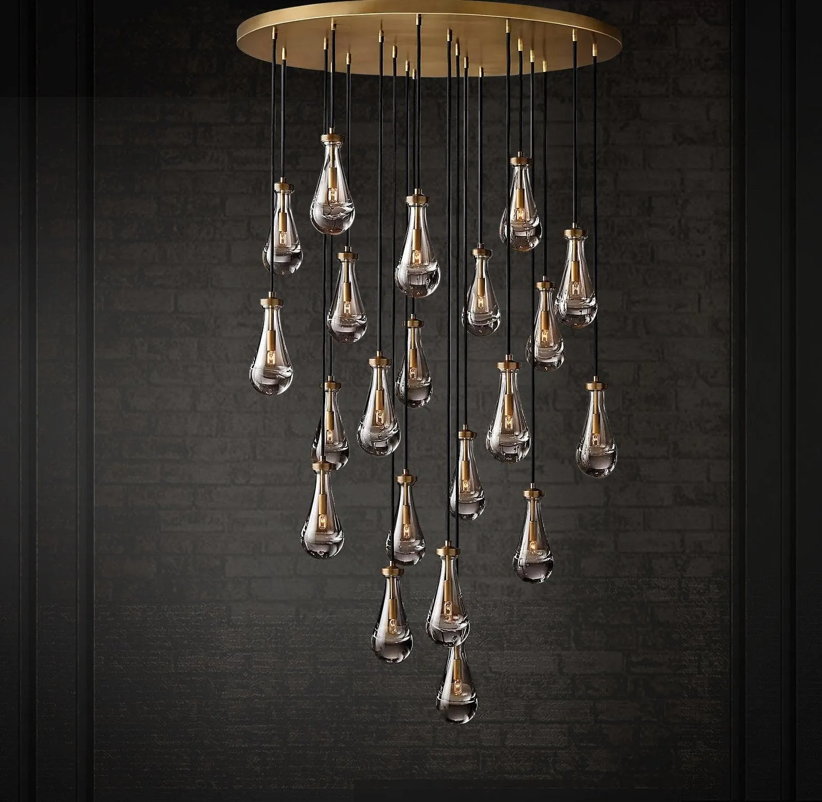 Raindrop Linear Chandelier