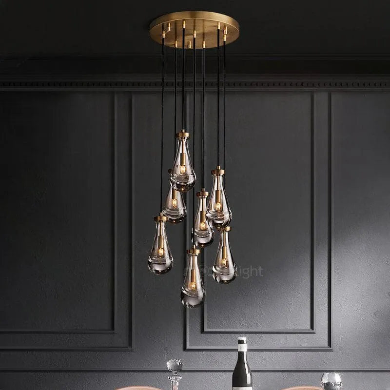 Raindrop Linear Chandelier