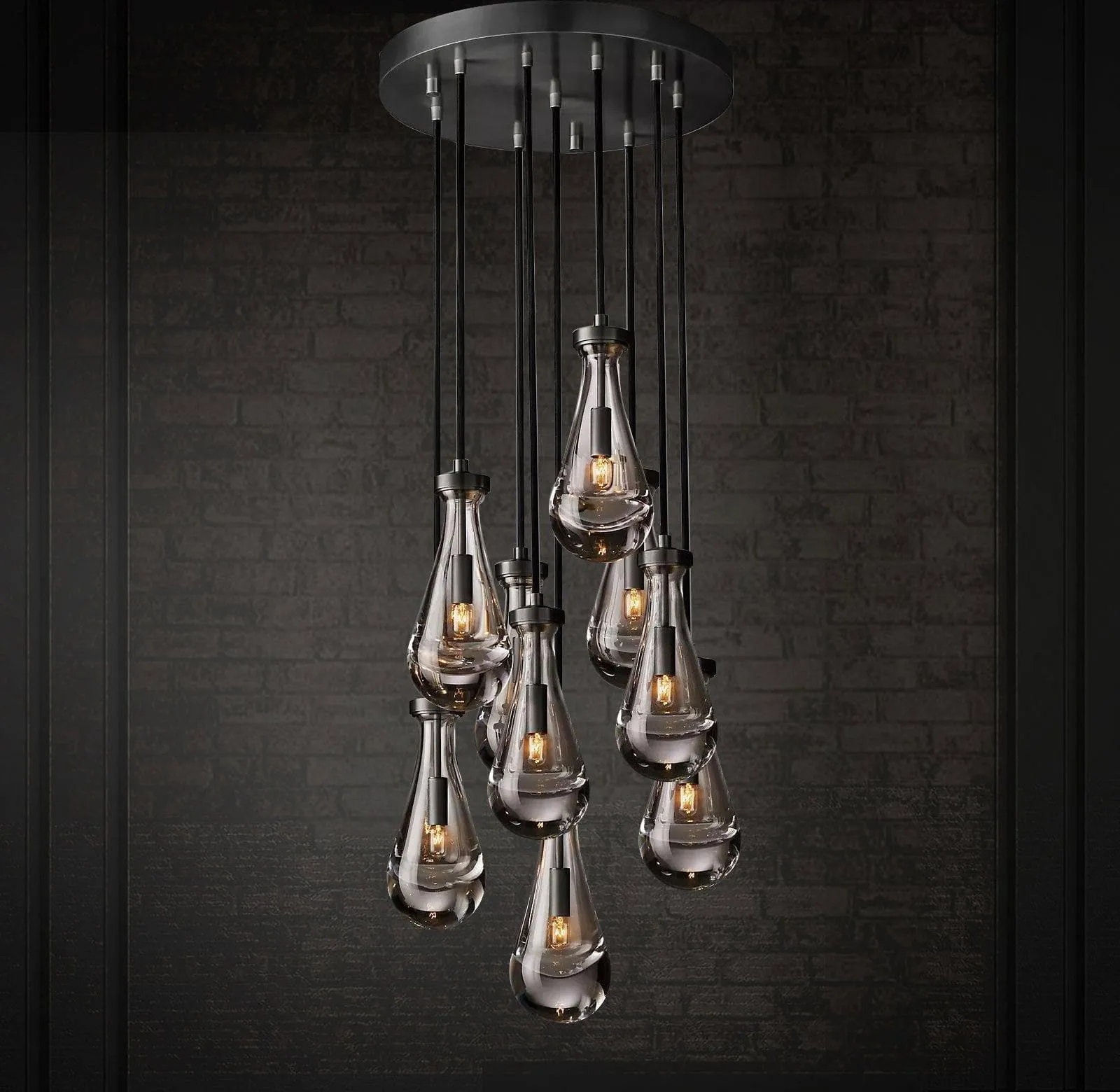 Raindrop Linear Chandelier