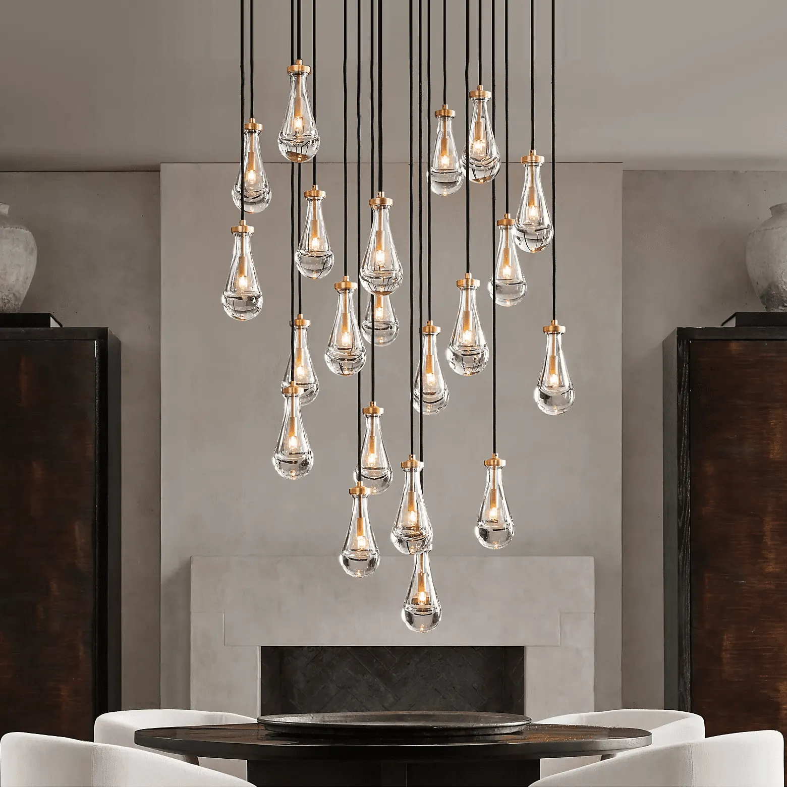 Raindrop Linear Chandelier