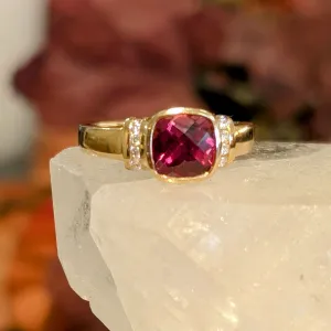 Rhodolite Bezel Ring