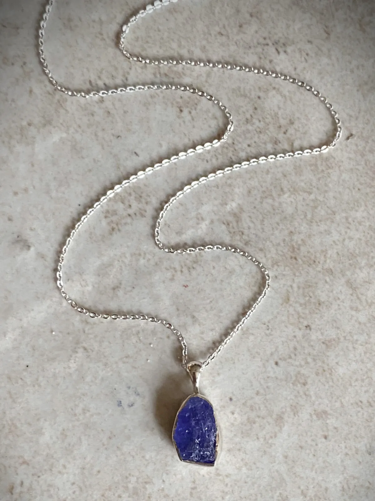 Rough Cut Gemstone Necklace