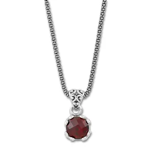 Samuel B. Garnet Birthstone Glow Necklace - January