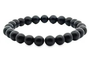 Stretchy Matte Ebony Beaded Bracelets