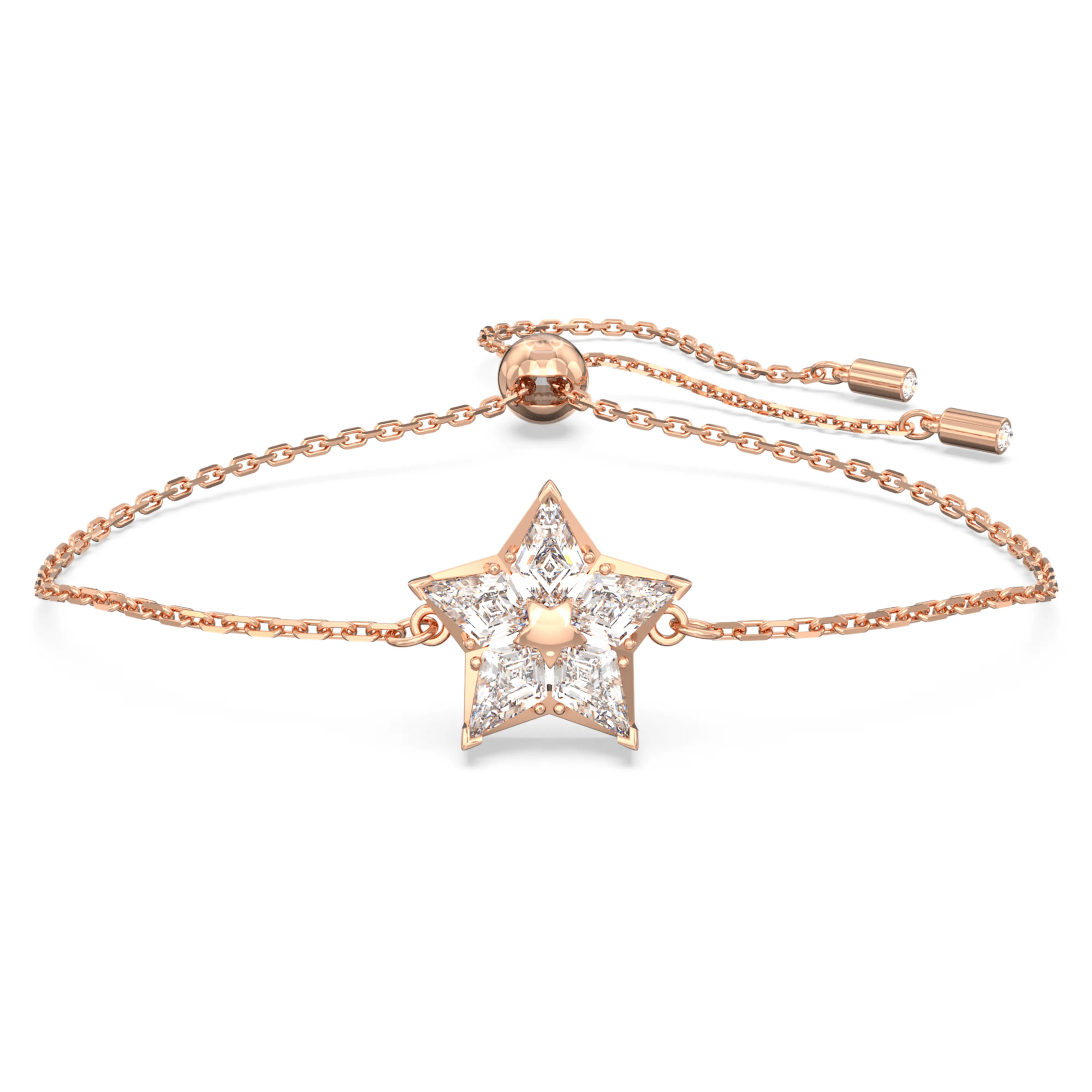 Swarovski Stella Star Bracelet Kite Cut White Rose Gold-Tone Plated 5645460