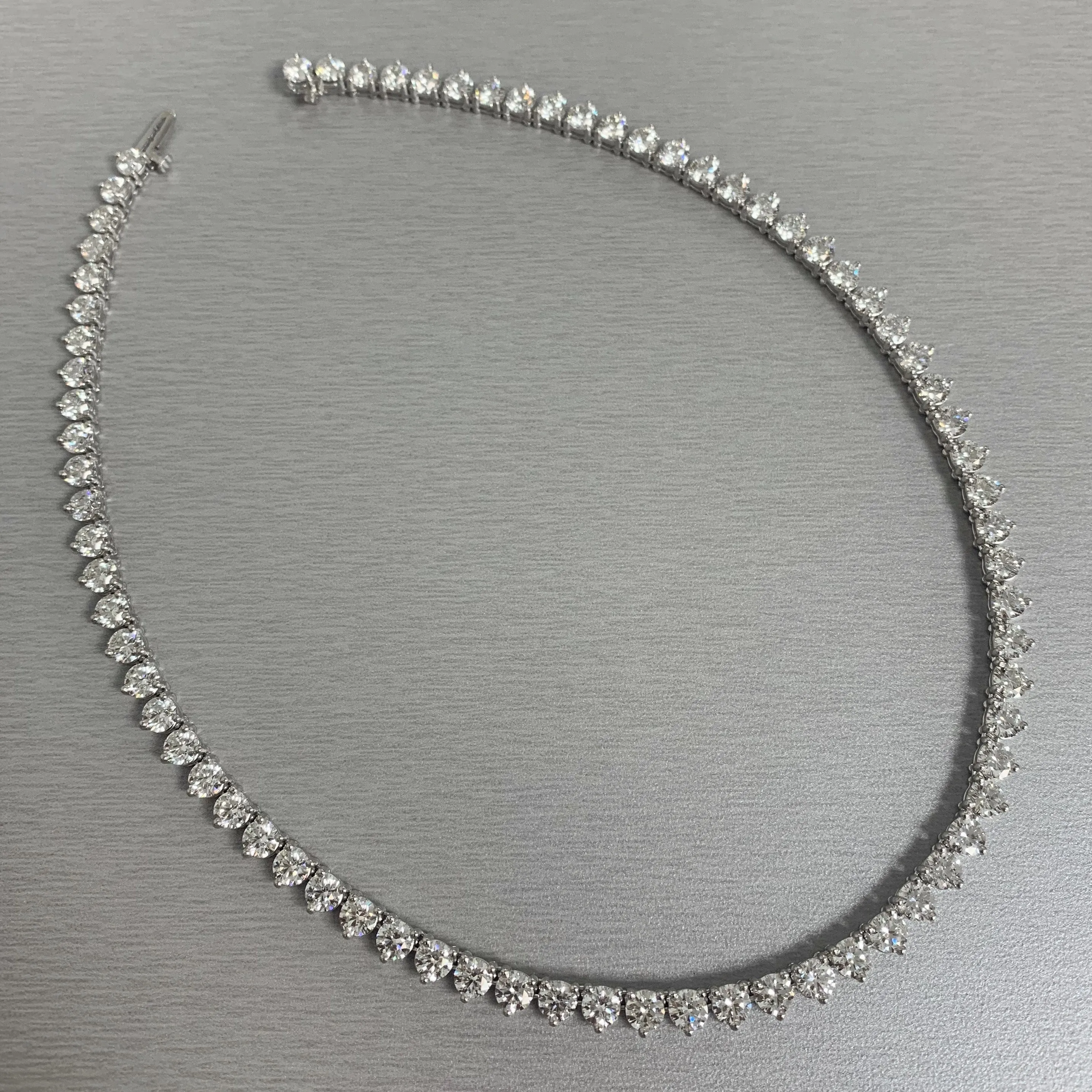 Tennis Opera Convertible Necklace (55.94 ct Diamonds) in Platinum