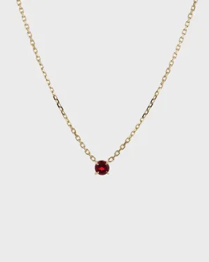 The Garnet Birthstone Necklace