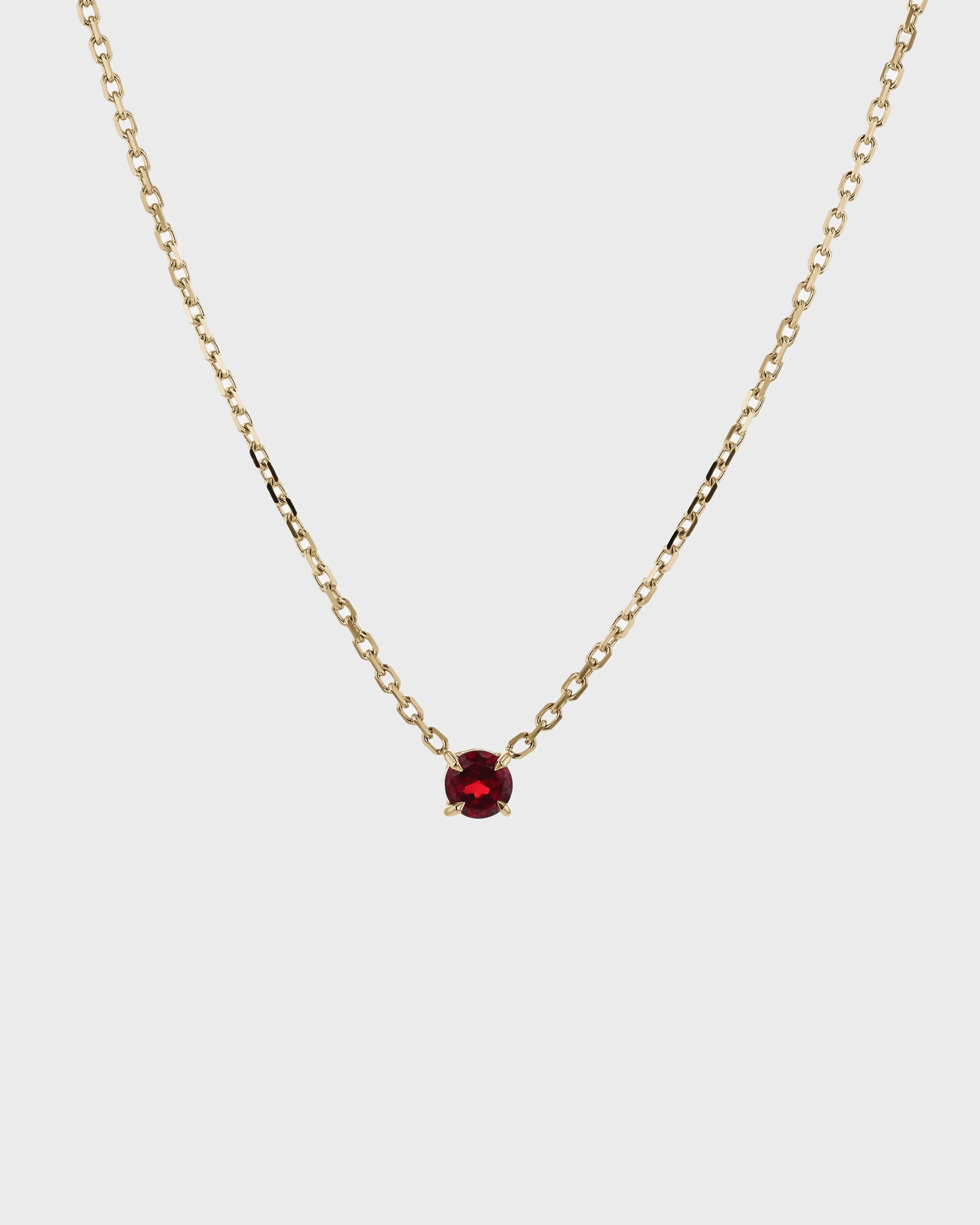 The Garnet Birthstone Necklace