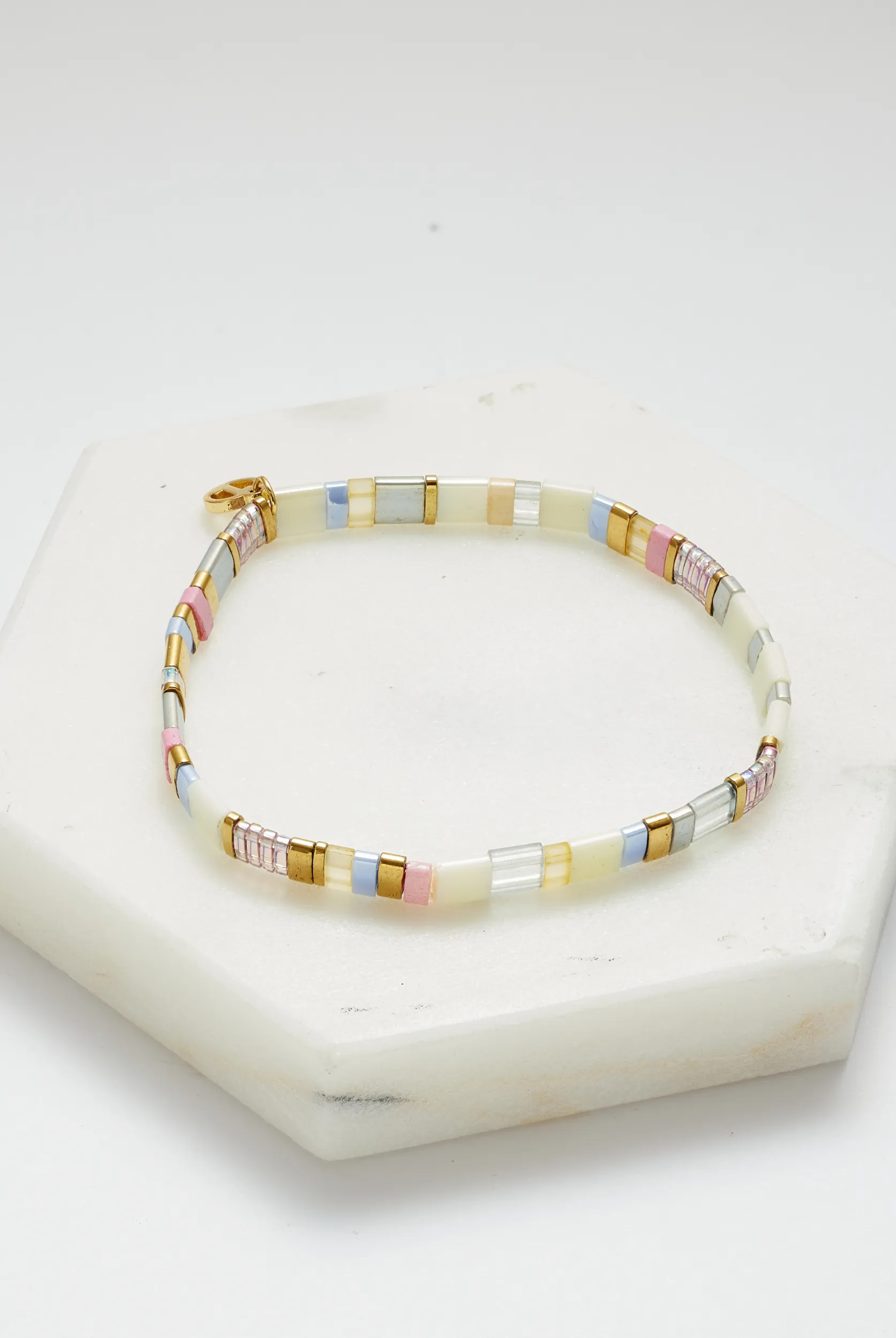 Tile Bracelet - Blush