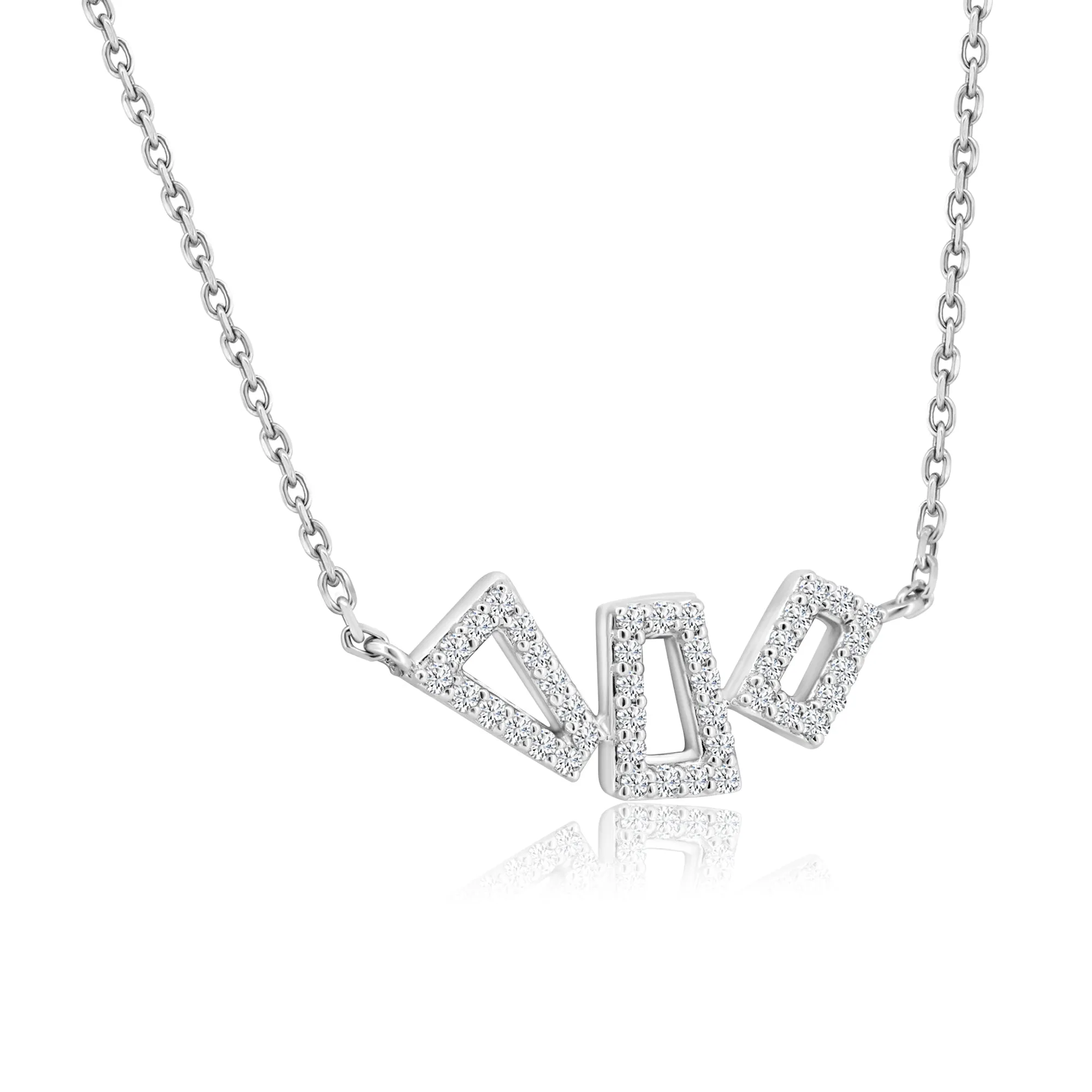 Trapezoid Diamond Necklace