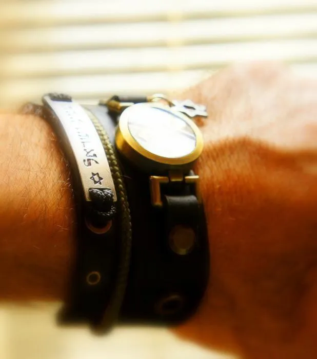 Triple Shema Yisrael Bracelet With Idf (Israel Defense Forces)