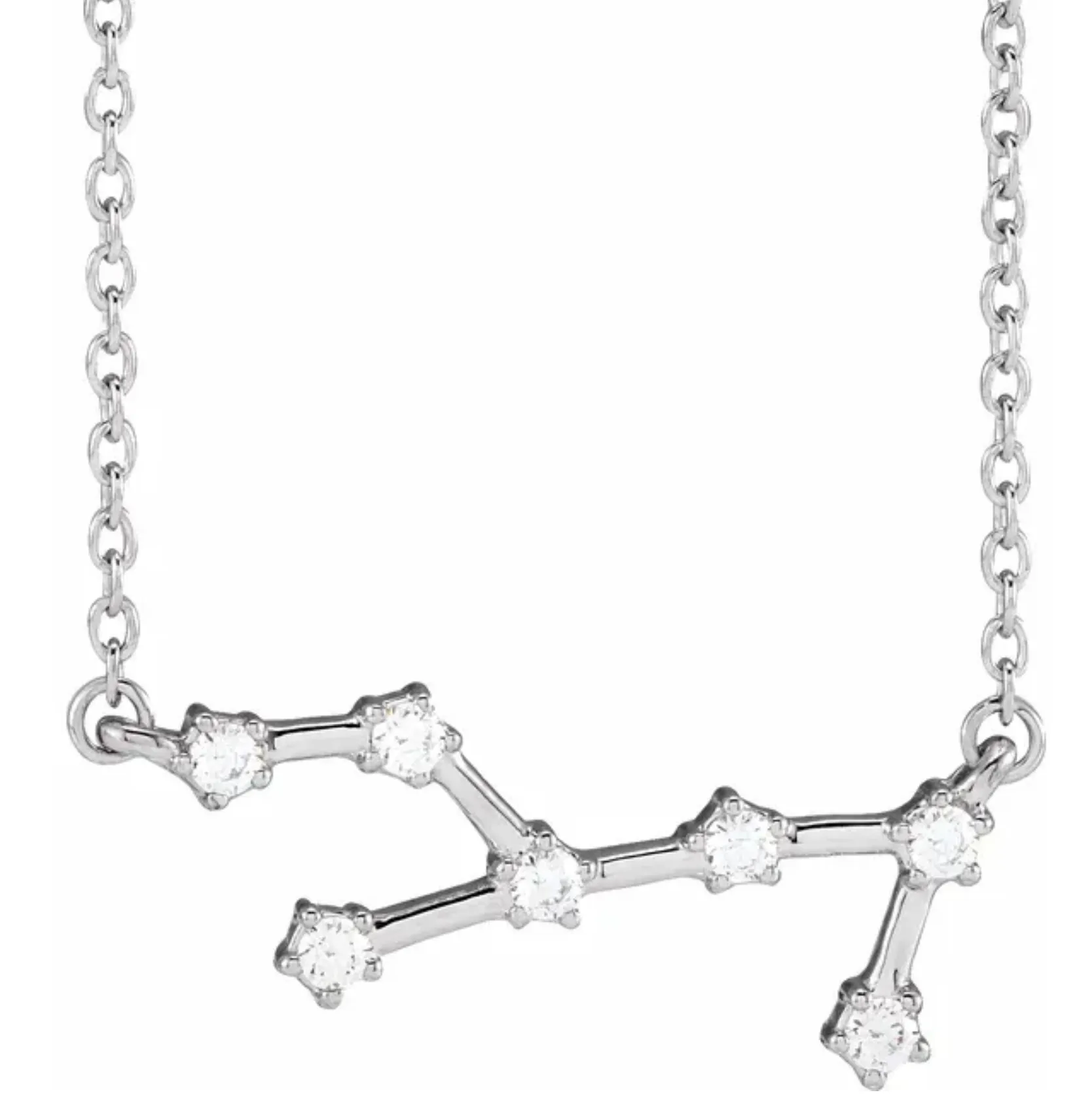 Virgo Diamond Constellation Necklace