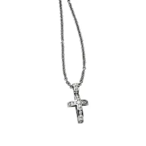 WHITE GOLD DIAMOND CROSS